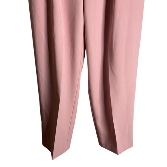 Bardot Women's Tuck Front High Waisted Trouser in Light Pink - Picture 4 of 10